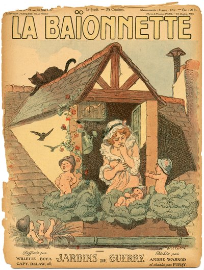 A „La Baionnette”, Satirique en Colors borítója alkotó: Adolphe Leon Willette