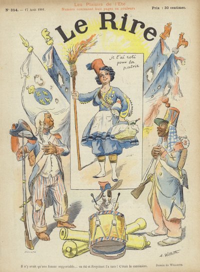 Illusztráció Le Rire alkotó: Adolphe Leon Willette