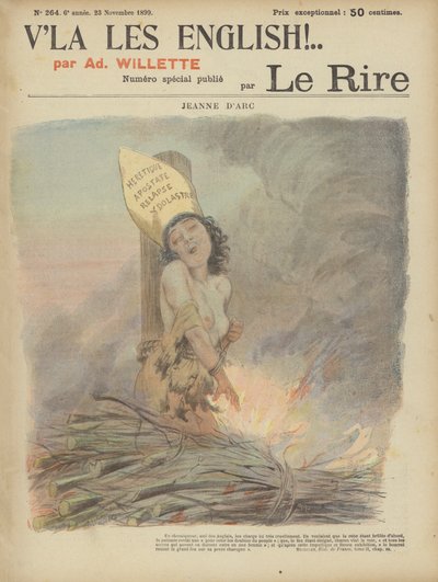 Joan Of Arc, Illusztráció a Le Rire számára alkotó: Adolphe Leon Willette