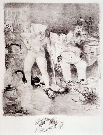 Lustaság – Willette rajza alkotó: Adolphe Leon Willette