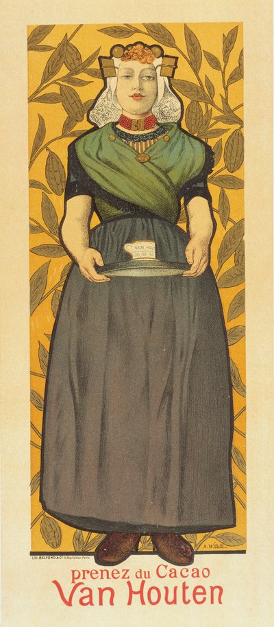 Prenez du Cacao Van Houten alkotó: Adolphe Leon Willette
