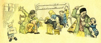 A párizsi Szent Bonifác-intézet tanulóinak zord élete 1867-ben alkotó: Adolphe Leon Willette