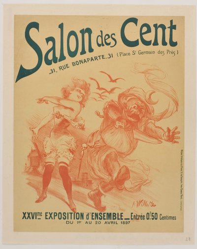 [Salon des Cent. April 1897] alkotó: Adolphe Leon Willette