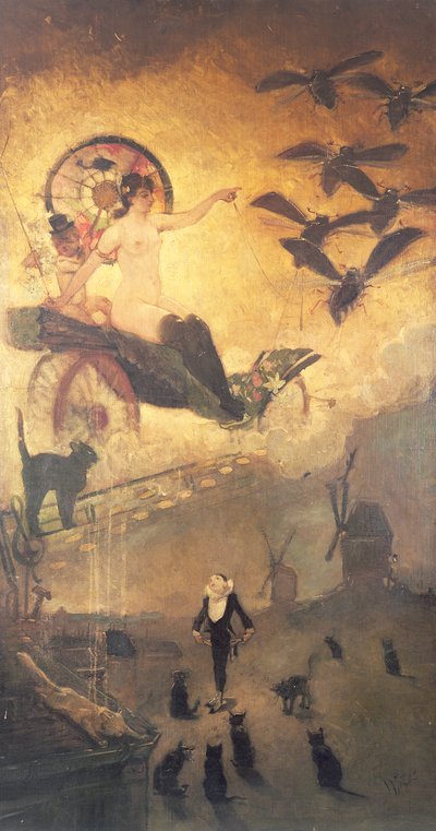 A fekete macskák alkotó: Adolphe Leon Willette