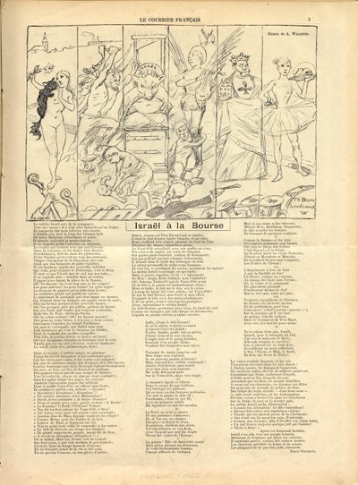 The Courier francais, Satirique en B & B alkotó: Adolphe Leon Willette