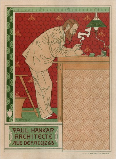 Paul Hankar, építész alkotó: Adolphe Louis Charles Crespin