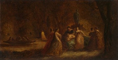 Egy erdei ünnep, c. 1853-1857 vagy kb. 1862. alkotó: Adolphe Joseph Thomas Monticelli