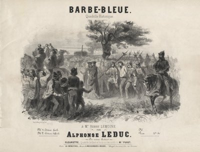 Alphonse Leduc - Kékszakállú, történelmi quadrille alkotó: Adolphe Mouilleron