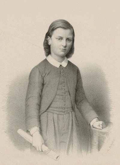 Raoul Pugno zeneszerző portréja 1852-1914, c. 1870. alkotó: Adolphe Pincon