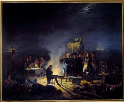 I. Napóleon bivakja a wagrami csatamezőn (július 5-6 alkotó: Adolphe Roehn