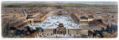 „Peking városának kilátása délről”, Kína, 19. század közepe alkotó: Adolphe Rouargue
