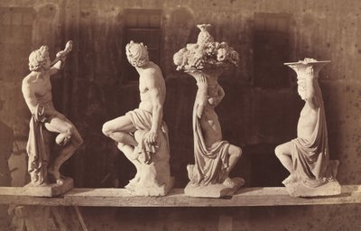 Négy szobor, c. 1868. alkotó: Adolphe Terris