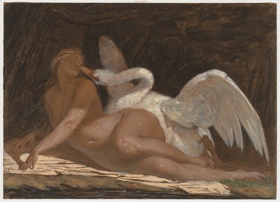 Léda és a hattyú. alkotó: Adolphe Yvon