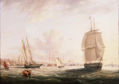 Szállítás Tilbury Fortból, Gravesendből alkotó: Adolphus Knell