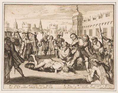 Monmouth hercegének kivégzése alkotó: Adriaan Schoonebeek