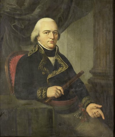Pieter Gerardus van Overstraten, Holland Kelet-India főkormányzójának portréja alkotó: Adriaan de Lelie (attributed to)