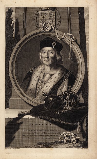 VII. Henrik (1457-1509) (metszet) alkotó: Adriaan van der (after) Werff