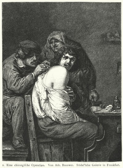 A hátsó művelet alkotó: Adriaen (after) Brouwer