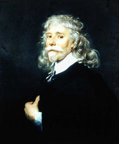 Ősz hajú férfi portréja (olaj, vászon) alkotó: Adriaen (attr.to) Hanneman