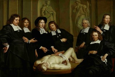 Dr. Frederik Ruysch anatómiai leckéje, 1670 alkotó: Adriaen Backer