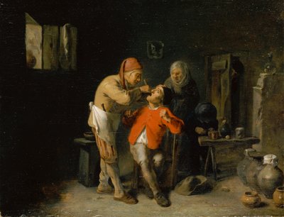 A fogorvosnál alkotó: Adriaen Brouwer