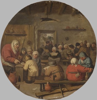 Egy iskola belseje alkotó: Adriaen Brouwer