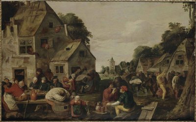 Kermesse. alkotó: Adriaen Brouwer