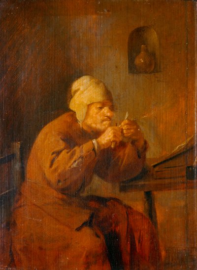 Le tailleur de plumes - a tollhegyező ... alkotó: Adriaen Brouwer