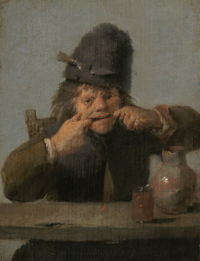 Fiatalok arcot vágnak alkotó: Adriaen Brouwer