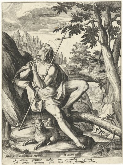 Keresztelő János alkotó: Adriaen Collaert