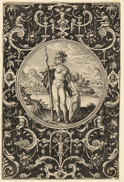 Minerva alkotó: Adriaen Collaert