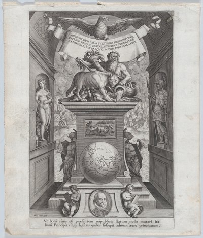 A „Római császárok lóháton” címlapja, kb. 1587-89. alkotó: Adriaen Collaert