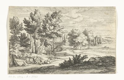 Táj síremlékkel alkotó: Adriaen Frans Boudewyns
