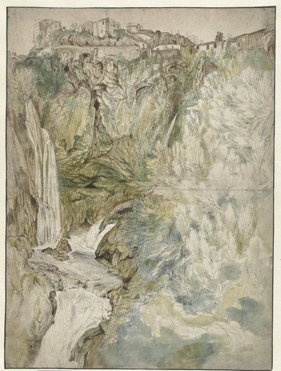 Kilátás a Nagy Kaszkádra a Tivoliban alkotó: Adriaen Honich (attributed to)