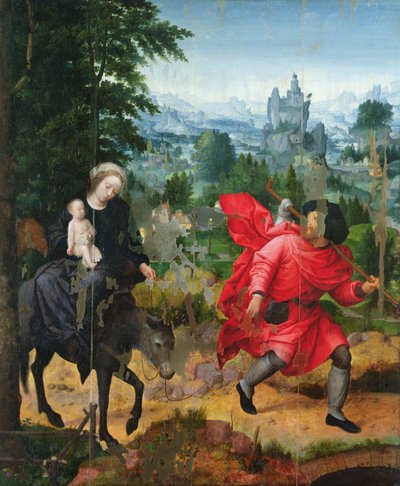 Repülés Egyiptomba alkotó: Adriaen Isenbrandt or Isenbrant