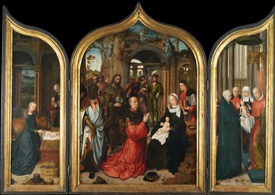 Triptichon, c.1510-12 (olaj, panel) alkotó: Adriaen Isenbrandt or Isenbrant