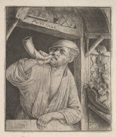 Baker Fúj kürt, 1610-85. alkotó: Adriaen Jansz. van Ostade