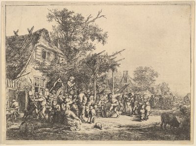Tánc a rács alatt, 1610-85. alkotó: Adriaen Jansz. van Ostade