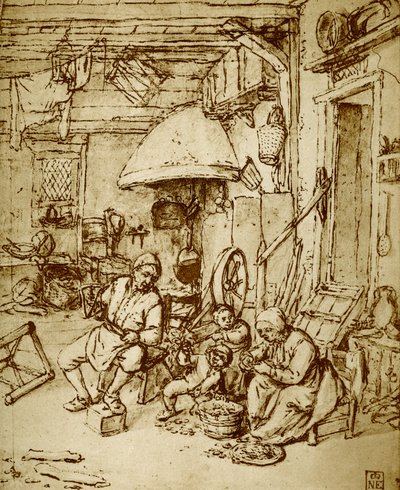 Holland gazdálkodó család alkotó: Adriaen Jansz. van Ostade