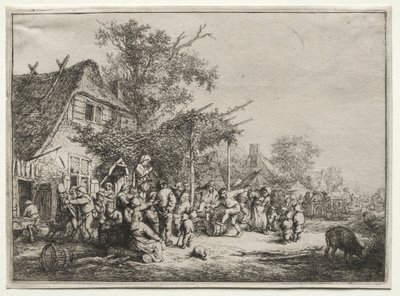 Fesztivál a rács alatt. alkotó: Adriaen Jansz. van Ostade
