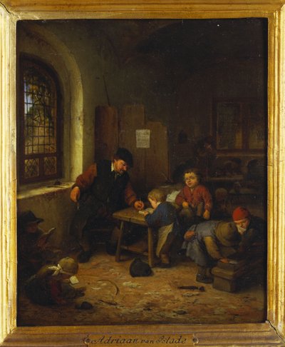 Egy tanterem belseje, 1666 alkotó: Adriaen Jansz. van Ostade