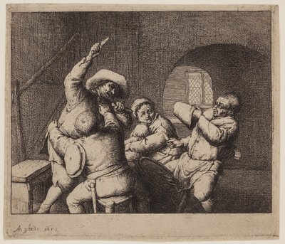 Késharc alkotó: Adriaen Jansz. van Ostade