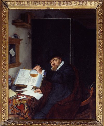 Orvostudomány: „A vizelet elemzése” Adriaen van Ostade (1610-1685) festménye 1666 V. 0,28x0,22 m Párizs, Musee du PetiPalais alkotó: Adriaen Jansz. van Ostade