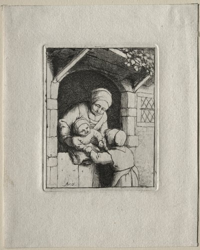 Anya és két gyermek. alkotó: Adriaen Jansz. van Ostade