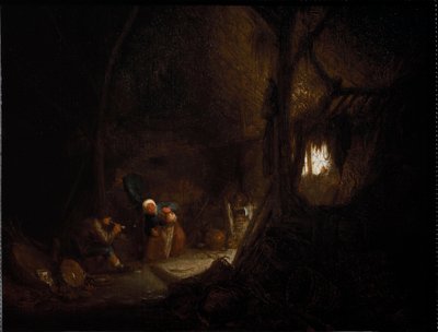 Parasztcsalád egy pajtában (olaj, vászon alkotó: Adriaen Jansz. van Ostade