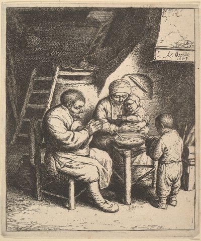 Az áldás, 1610-85. alkotó: Adriaen Jansz. van Ostade