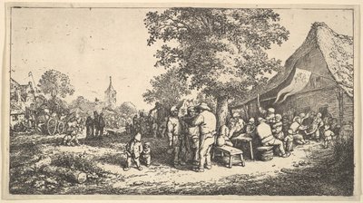 A Kermess a nagy fa alatt, 1610-85. alkotó: Adriaen Jansz. van Ostade