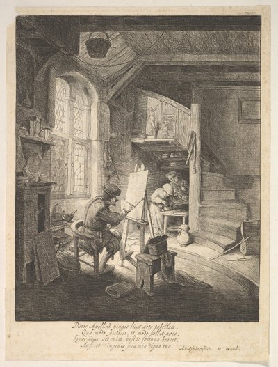 A festő, 17. század. alkotó: Adriaen Jansz. van Ostade
