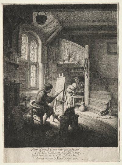 A festőstúdió. alkotó: Adriaen Jansz. van Ostade