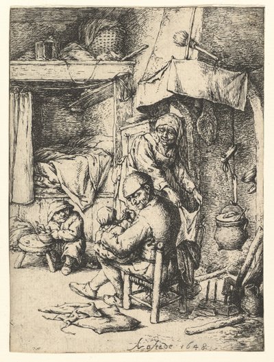 A Pater családok, 1648. alkotó: Adriaen Jansz. van Ostade